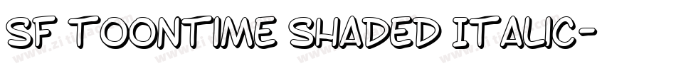SF Toontime Shaded Italic字体转换